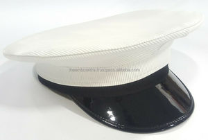 Casquette d'officier multicolore de haute qualité Casquette en laine unisexe avec des chapeaux d'officier réglables en tissu de haute qualité - Product Image 3