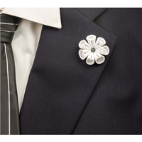 Broches de Flores Ecológicos y Económicos, Libres de Níquel, para Hombre, Regalos para Fiestas de Compromiso y Bodas