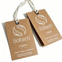 Logo gravé personnalisé papier étiquette volante ensemble 600gsm étiquettes imprimées pour vêtements vêtements vêtements