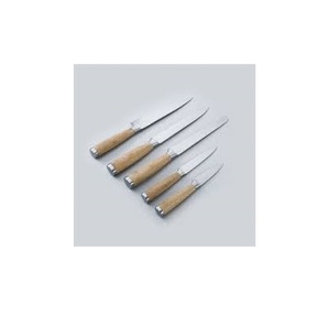 Nuevo y creativo cuchillo de mantequilla de acero con mango de madera para mesa, cubiertos con logotipo personalizado, cuchillo de mantequilla de tamaño personalizado - Product Image 1