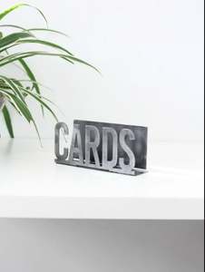 Porte-cartes en métal noir de qualité supérieure Porte-décoration de table moderne Design élégant pour le bureau à domicile et les événements à un prix abordable - Product Image 3