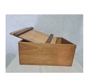 Caisse à vin en bois véritable de style vintage Logo personnalisé Boîte de rangement de bouteille de vin pour la maison Hôtel Artisanat Cadeaux-pour gâteau aussi bien - Product Image 1