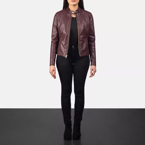 2025 Wholesale Hot Selling Custom Design Winter Women Leather Jacket Breathable Windproof OEM Logo Customizable - Product Image 5