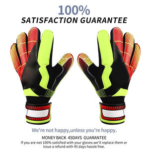 Gants de gardien de but en cuir pour l'entraînement et les matchs de football, confortables, respirants, design réglable pour un mouvement facile, unisexe - Product Image 6