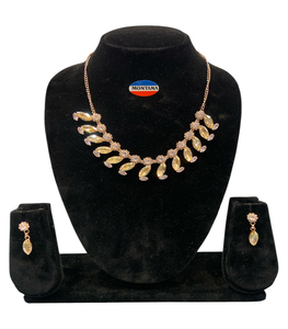 AD871 classique collier boucles d'oreilles ensemble élégant bijoux de mode pour les mariages anniversaires événements traditionnels cadeaux - Product Image 2