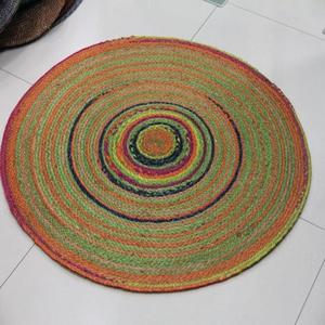 Alfombras Hechas a Mano con Material Natural de Yute en Forma Redonda, Modelo 2026 - Product Image 1
