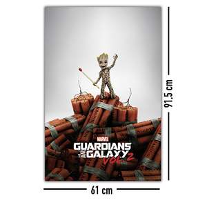 Guardians of the Galaxy Vol. 2 Modern Style Groot Dynamite <b>Canvas</b> <b>Wall</b> Art - Product Image 2