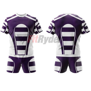 Uniforme de Rugby Unisex con Logotipo Personalizado al por Mayor, Nuevo Diseño, Ropa de Equipo de Secado Rápido, Anti-UV, Talla Grande, Material de Poliéster Transpirable, OEM - Product Image 1