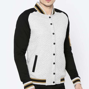 Nouvelle veste universitaire d'hiver respirante avec logo personnalisé pour hommes séchage rapide bouton avant complet col montant confortable à bas prix conception OEM - Product Image 5
