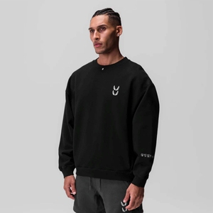 Sudadera de cuello redondo para hombre con tela de algodón suave y ajuste clásico perfecto para uso diario informal básico mezcla de algodón - Product Image 1