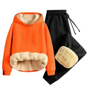 Men's 2 Piece Tracksuit Sets <b>Fleece</b> Hoodie Sweatshirts Sherp <b>Lined</b> <b>Joggers</b> Sweatpants Suit - Product Image 4