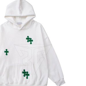 Sudaderas con capucha bordadas de invierno de ajuste Regular de diseño único más vendidas 100% ropa de calle de lana de algodón de alta calidad al por mayor - Product Image 2