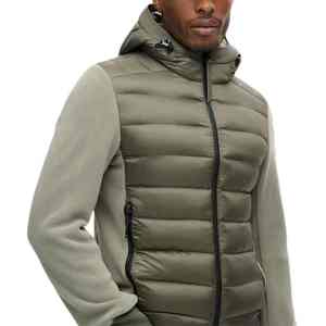 Chaqueta de bombardero ligera deportiva bordada personalizada para hombre con capucha de secado rápido Patchwork diseño de lujo Yohoodie - Product Image 4