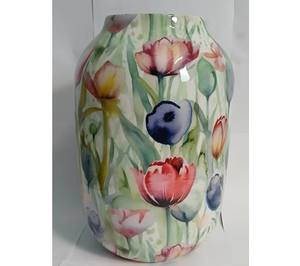 Jarrón de metal ovalado de hierro de estilo moderno con hermosa calidad de diseño de flores buen precio competitivo - Product Image 2