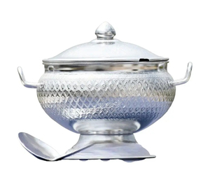Casserole élégante en métal pour fêtes et villas d'hôtel, conçue pour réchauffer efficacement les aliments dans la cuisine et à la maison - Product Image 4