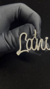 Colgante de Lujo con Diseño Personalizado de Hip Hop, Chapado en Plata, con Moissanita Redonda de Corte Brillante, Estilo Iced Out, para Uso en Escenarios Musicales, Proveedor Indio - Product Image 5