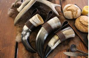 Cuerno para beber de dragón Vikingo, soporte personalizado, cuerno de búfalo para beber Vikingo, cuerno para beber Natural pulido - Product Image 5