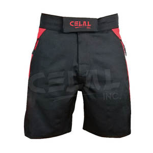 Pantalones cortos de entrenamiento MMA con logotipo personalizado, Shorts elásticos de sublimación - Product Image 1