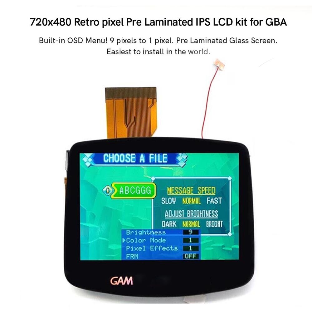 6-Color Glass Lens Screen Protector Set For GBA IPS LCD V2 Game Boy Advance Console