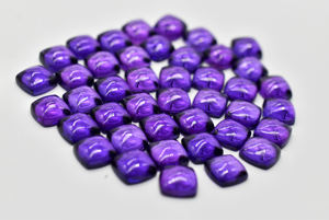 Pedido personalizado de grado AAA, cabujones de Pan de Azúcar de amatista púrpura creados en laboratorio, collar de piedras preciosas rosas facetadas en todos los tamaños, joyería suelta - Product Image 3