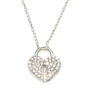 Colgante de Plata de Ley 925 con Forma de Corazón y Piedra Blanca para Regalo - Product Image 5