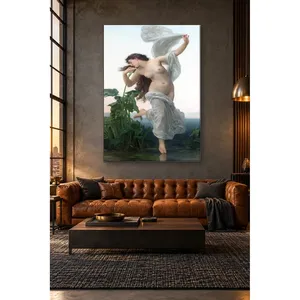 Fida Bouguereau Mujer en el Amanecer, Impresión en Lienzo con Figura de Tul - Product Image 1