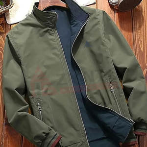 แจ็คเก็ตบอมเบอร์ผู้ชายสีตามสั่ง เสื้อผ้าแฟชั่น แจ็คเก็ตบอมเบอร์ฤดูหนาว แจ็คเก็ตบอมเบอร์ผู้ชายกันลม - Product Image 4