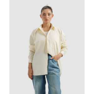 เสื้อเชิ้ตผ้าฝ้ายพื้นฐานสำหรับใส่พักผ่อน - Product Image 2