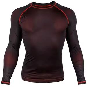 <b>Top</b> Quality Sports Wear <b>Gym</b> Wear <b>Long</b> <b>Sleeve</b> Loose Rash Guards Shirts for <b>Men</b> - Product Image 1