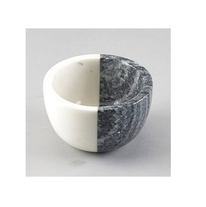 Bol de service en marbre brun de qualité supérieure d'une seule pièce avec une grande qualité Nouveau design standard pour les fêtes emballées dans un carton à faibles taux - Product Image 3