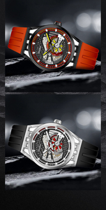 Reloj Deportivo de Lujo con Correa de Caucho para Hombre, Reloj de Acero Inoxidable de Moda ZH-345, Relojes de Pulsera Mecánicos OEM ODM - Product Image 4