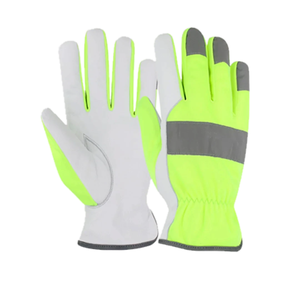 Guantes de trabajo de protección resistente con nudillos resistentes a impactos, ajuste flexible y cierre seguro hechos en Pakistán - Product Image 2