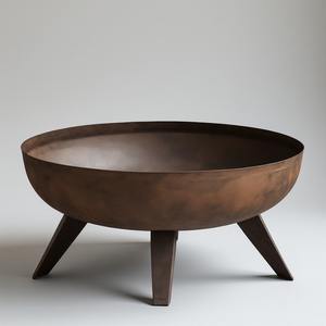 Handmade Modern Metal Firepit with <b>Wood</b> <b>Burning</b> Function Powder Coated Finish for Unique Outdoor Decor Styles - Product Image 2