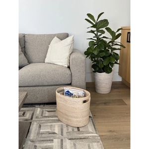 Cesta ovalada de ratán para artículos del hogar, cesta de almacenamiento hecha a mano, venta al por mayor, ecológica, hecha en Vietnam - Product Image 6