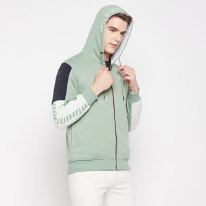 Sweat à capuche zippé décontracté pour hommes Streetwear Sweat-shirt zippé confortable Veste à capuche en molleton de coton pour l'automne et l'hiver - Product Image 5