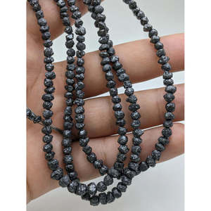 Perles de diamant noir de qualité supérieure AAA+ non taillées, brutes, naturelles - Product Image 1