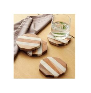 Top Selling Wood Coaster Good Quality Wood Coaster Tableware Item <b>Christmas</b> Vintage Luxury Space Wooden Coasters - Product Image 2