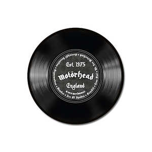 Alfombra Redonda de Viscosa y Poliéster con Diseño de Disco de Vinilo Motrhead, Hecha a Mano, para el Hogar, Sala de Estar, Dormitorio o Pasillo - Product Image 1