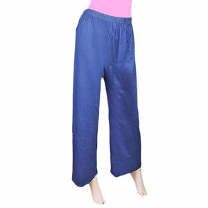 Chase Value Palazzo uni pour femme - Bleu marine XXL Viscose - Product Image 1