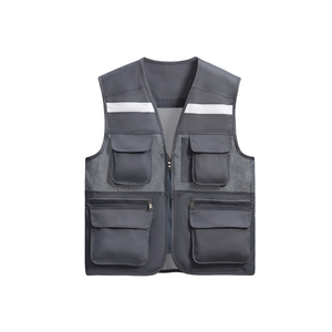 Nouveau gilet de sécurité réfléchissant de haute qualité avec logo personnalisé en gros pour hommes, vêtements d'extérieur décontractés d'automne - Product Image 1