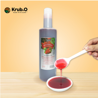 Jarabe de Fresa Líquido Premium Orgánico Natural de Alta Calidad, 580 ml, Sin Aditivos, para Bartenders de Té de Burbujas, Superventas