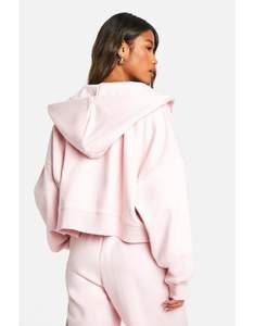 ชุดลำลองกันน้ำแบบสองชิ้นสำหรับผู้หญิง พร้อมซิป ผ้าฟลีซ 3 มิติ เสื้อฮู้ดและกางเกงขายาวสำหรับฤดูหนาว สไตล์สตรีทแวร์ - Product Image 3