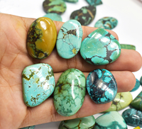 Cabochon de Turquoise tibétain naturel, carreaux de pierres précieuses de Turquoise en vrac, multicolore, Cabochon ample pour bijoux.