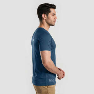 เสื้อยืด GS Blue Cross Flex Tee ผ้าฝ้ายออร์แกนิค 100% แบบถัก พิมพ์ลายซิลค์สกรีน โพลีเอสเตอร์ 100% - Product Image 3