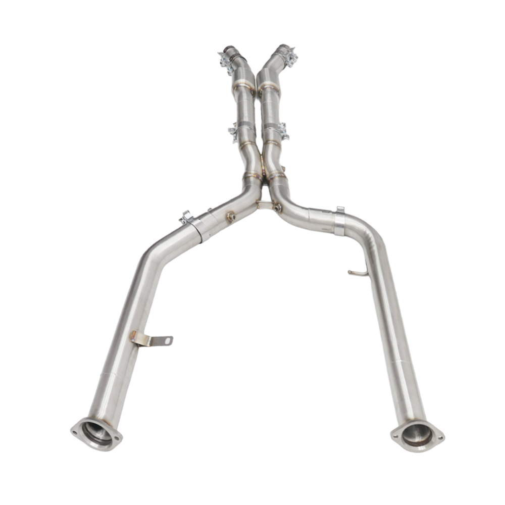 VantaFlow Racing Style Mirror Polished SS304 Mid Pipe Exhaust System for BMW M3 M4 G80 G81 G82 G83 3.0T 2021-2026