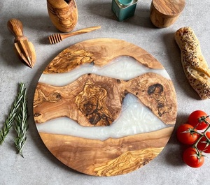 Planche à découper en marbre et en bois au design moderne et élégant Cuisine fonctionnelle essentielle pour la maison et les restaurants - Product Image 2
