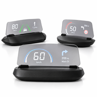 Layar GPS Mobil HUD dengan Tampilan di Kaca Depan dan Speedometer