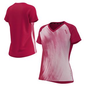 Camiseta Deportiva Ajustada para Mujer - Fucsia, Tejido Transpirable, Logotipo Bordado - Product Image 5