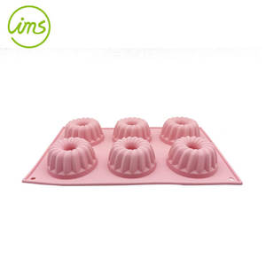 Moule à bundform cannelé en silicone à 6 cavités - Product Image 3