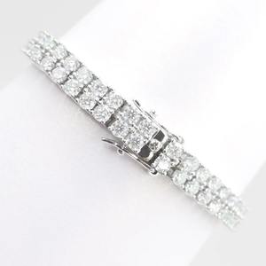 Customizable Lab Grown Diamond Tennis Bracelet Double Row Round Cut Excellent Cut Beautiful Amazing Gift Women Fashion Jewelry - Product Image 3